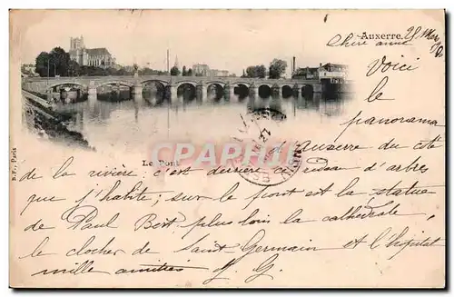 Auxerre Cartes postales le pont