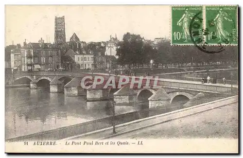 Auxerre Ansichtskarte AK Le pont Paul Bert et les quais