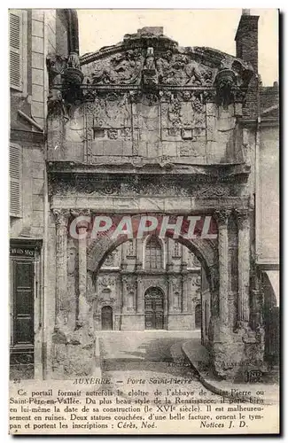 Auxerre Ansichtskarte AK Porte Eglise St Pierre