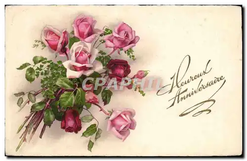 Cartes postales Fantaisie Heureux anniversaire