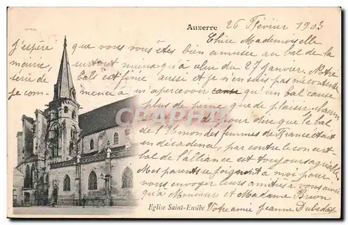 Auxerre Ansichtskarte AK Eglise Saint Eusebe