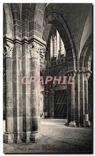 Vezelay Cartes postales Eglise de la Madeleine Interieur du Narthex