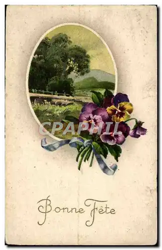 Cartes postales FAntaisie Bonne fete