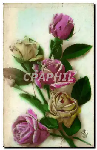 Cartes postales FAntaisie Fleurs