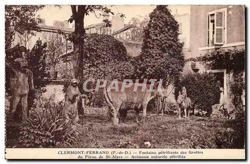 Clermont Ferrand Ansichtskarte AK Fontaine petrifiante des grottes du Perou de St Alyre Animaux naturels petrifie