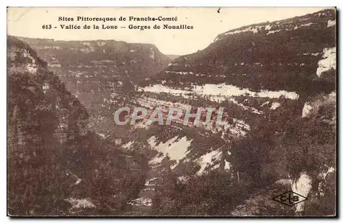 Vallee de la Loue Cartes postales Gorges de Nouailles