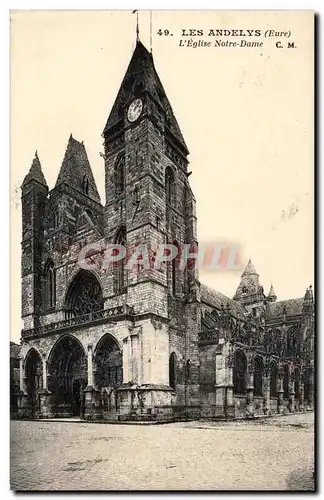 Les Andelys Cartes postales L'eglise Notre DAme