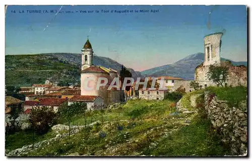 la Turbie Cartes postales Vue sur la tour d&#39Auguste et le Mont Agel