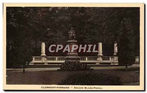 Clermont Ferrand Ansichtskarte AK Square Blaise Pascal