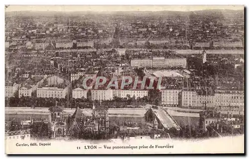 Lyon Ansichtskarte AK Vue panoramique prise de Fourviere