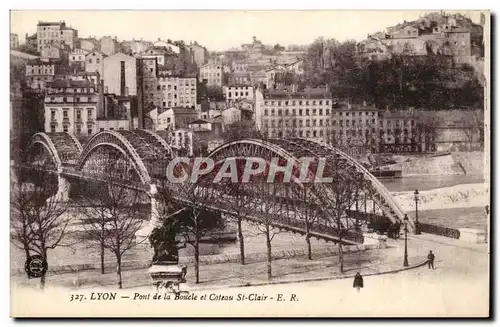 Lyon Cartes postales Pont de la boucle et coteau St Clair