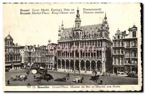 Belgie Belgique Bruxelles Cartes postales Bloemenmarkt