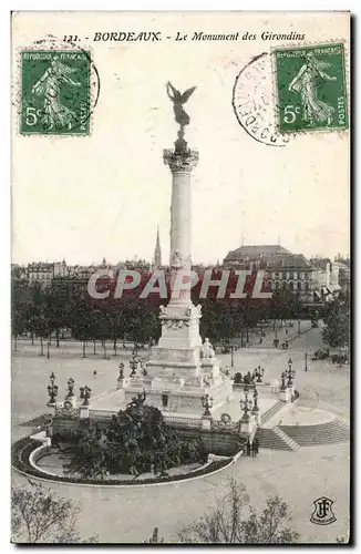 Bordeaux Cartes postales Le monument des Girondins