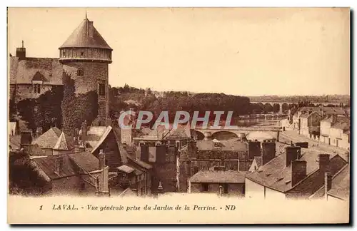 Laval Ansichtskarte AK Vue generale prise du jardin de la Perrine