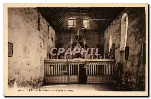 Laval Cartes postales L'interieur de l'eglise de Pritz