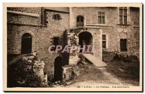 Laval Cartes postales le chateau Vue interieure