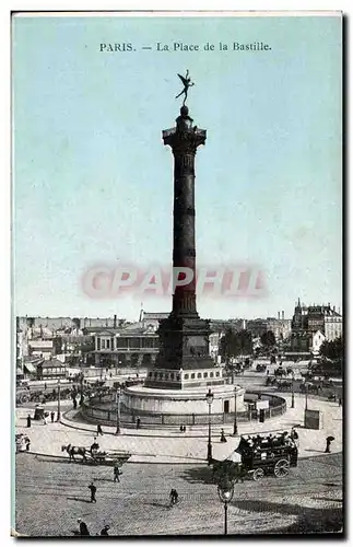 Paris Cartes postales la place de la Bastille