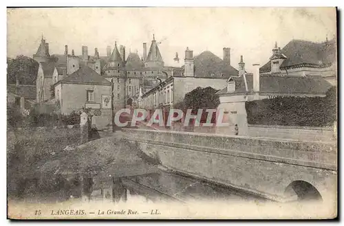 Langeais Cartes postales La grande rue