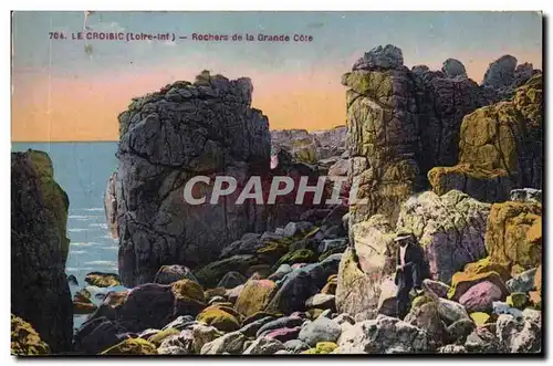 Le CRoisic Cartes postales Rochers de la gradne cote