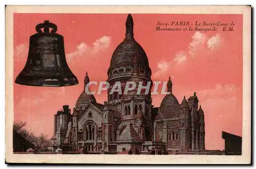 Paris - 9 - Le Sacre Coeur de Montmartre et la Savoyarde - Ansichtskarte AK