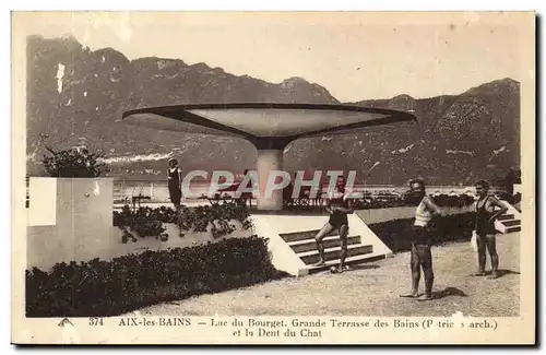 Aix Les Bains - Lac du Bourget - Grande Terrasse des Bains et la Dent du Chat - Cartes postales