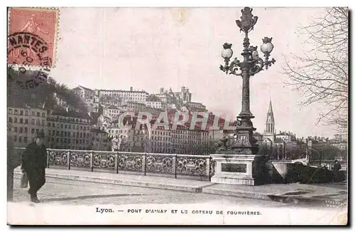 Lyon - Pont et le coteau de Fourvieres - Ansichtskarte AK