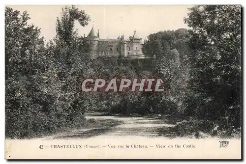 Yonne - Chastelux - Vue sur Chateau - Ansichtskarte AK