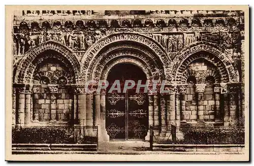 Poitiers - Eglise Notre Dame la Grande Portai Romain - Cartes postales