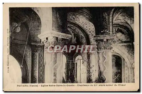 Poitiers - Nef de l&#39Eglise Notre Dame la Grande - Cartes postales