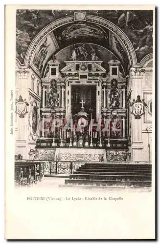 Poitiers - Le Lycee Retable de la Chapelle - Ansichtskarte AK