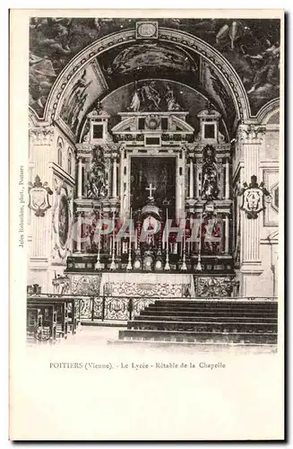 Poitiers - Le Lycee Retable de la Chapelle - Cartes postales