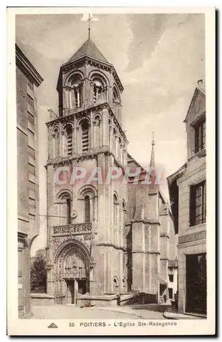 Poitiers - L&#39Eglise Ste Radegonde - Cartes postales