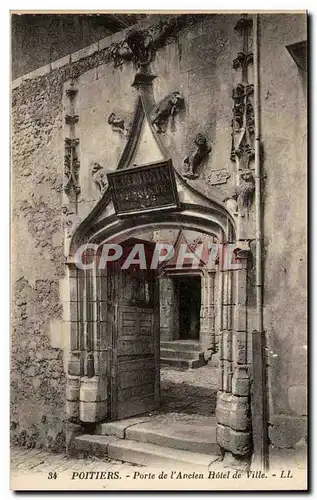 Poitiers - Porte l'ancien Hotel de Vile - Cartes postales
