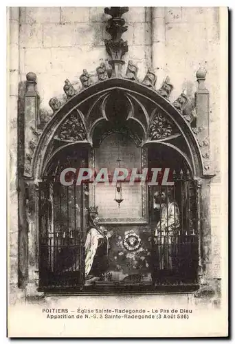 Poitiers - Eglise Ste Radegonde le Pas de Dieu Apparition de N s a Saint Radegonde - Ansichtskarte AK