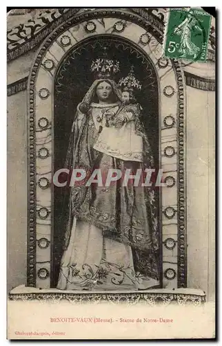 Benoite Vaux Statue de Notre Dame - Cartes postales