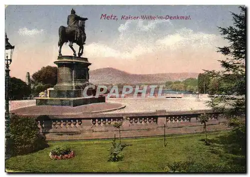 Metz - Kaiser Wilheim Denkmal - Ansichtskarte AK