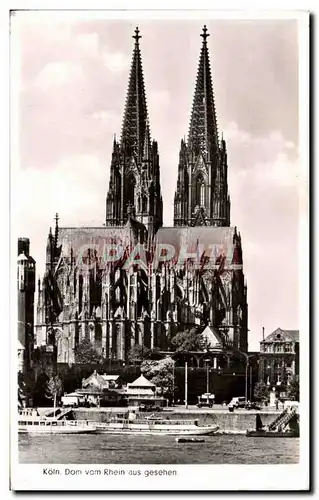 Koeln - Cologne - Dom vom Rhein aus gesehen - Cartes postales