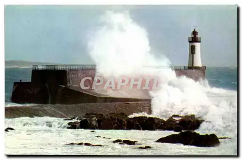 Les Sables d&#39Olonne - Un jour de tempete - Ansichtskarte AK