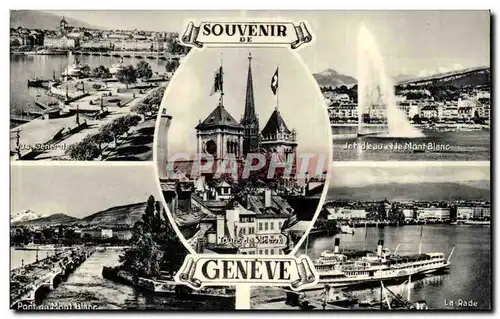 Suisse - Souvenir de Geneve - Cartes postales