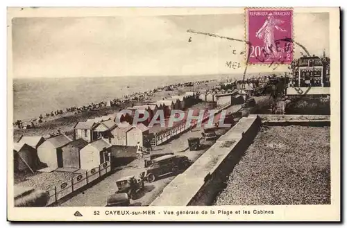 Cayeux sur Mer - Vue Generale de la Plage et les Cabines- Cartes postales