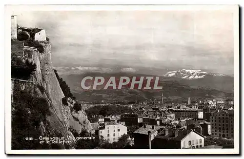 Grenoble - Vue Generale et le Taillefer - Ansichtskarte AK