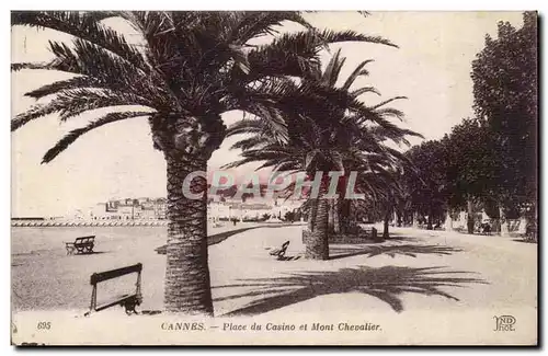 Cannes - Place de Casino et Mont Chevalier - Cartes postales