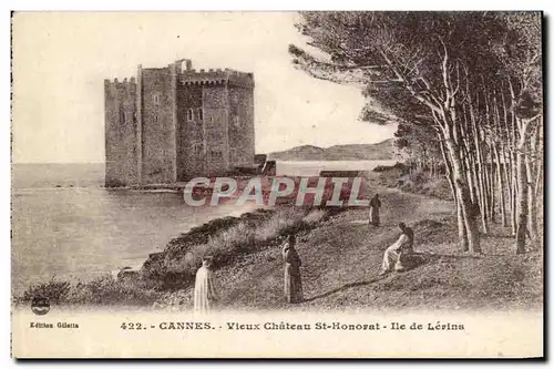 Cannes - Vieux Chateau St Honorat Ile de Levins - Ansichtskarte AK