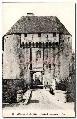 Caen - Porte de Secours - Ansichtskarte AK