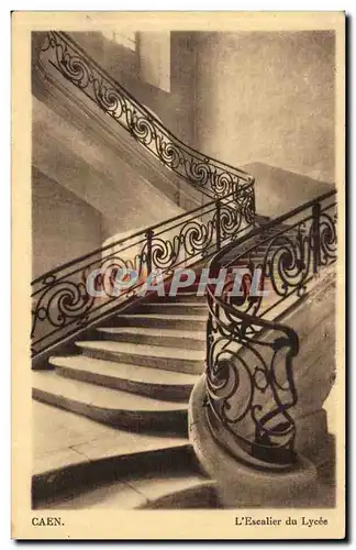 Caen - Escalier du Lycee - Cartes postales