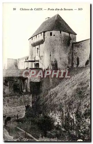 Caen - le Chateau Porte dite de Secours Cartes postales