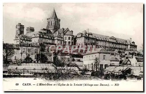 Caen - L&#39Hotel Dieu et l&#39Eglise de la Trinite - Cartes postales