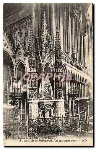 La Delivrande - a L'Autel de la Delivrande j'ai prie pour vous Cartes postales