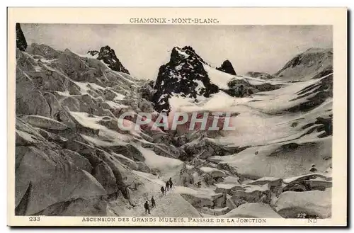 Chamonix Mont Blanc - Ascension des Frands Mulets Passage de la Jonction Ansichtskarte AK