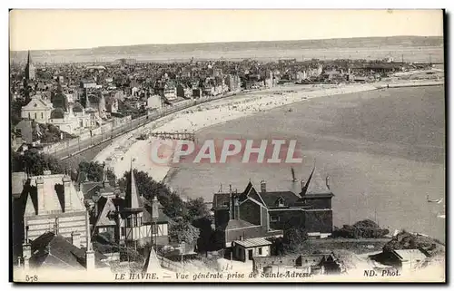 Le Havre - Vue Generale prise de Sainte Adresse - Ansichtskarte AK